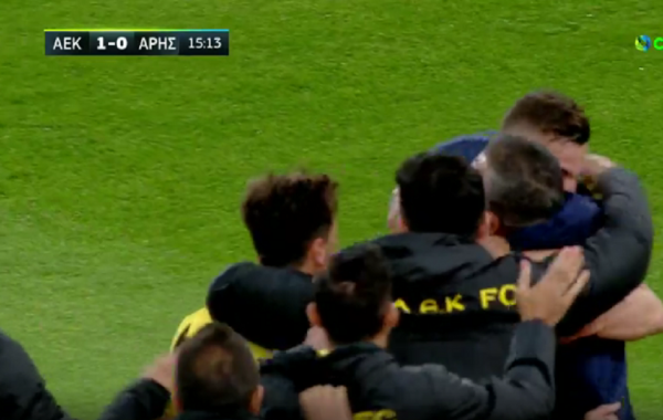 Σουτ στην κίνηση από τον Μήτογλου για το 1-0