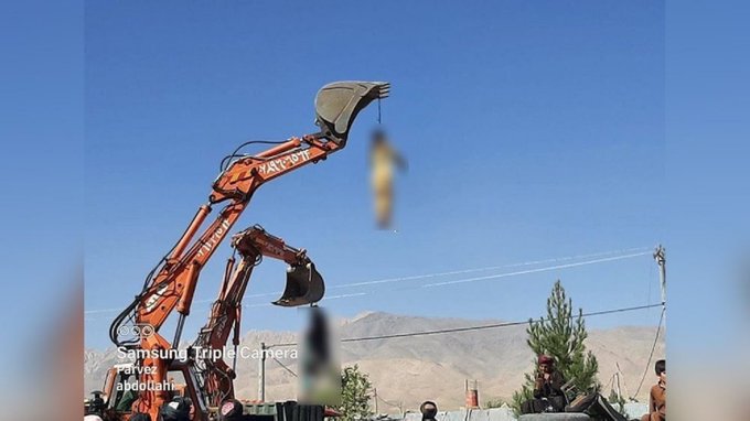 Ταλιμπάν - Κρεμούν πτώματα από γερανούς σε δημόσια θέα