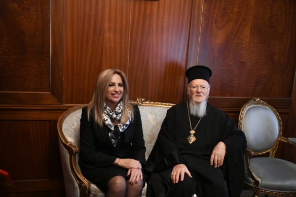 Φώφη Γεννηματά - Ευχές για ταχεία ανάρρωση από τον Οικουμενικό Πατριάρχη Βαρθολομαίο