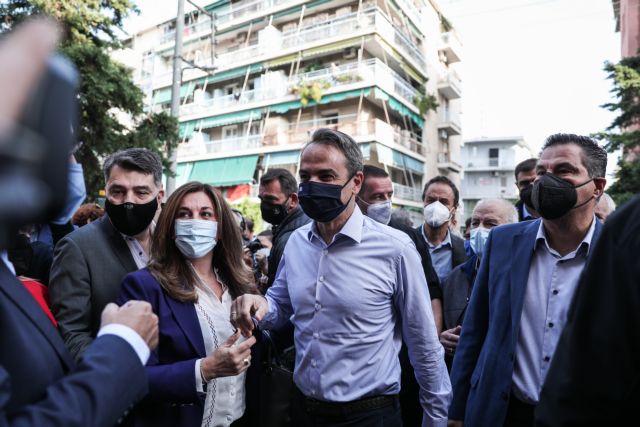 Μητσοτάκης – Επίσκεψη στο Γαλατσι για τις εσωκομματικές εκλογές της ΝΔ