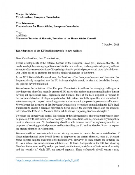 Joint letter Adaptation of EU legal framework 20211007 pages to jpg 0001