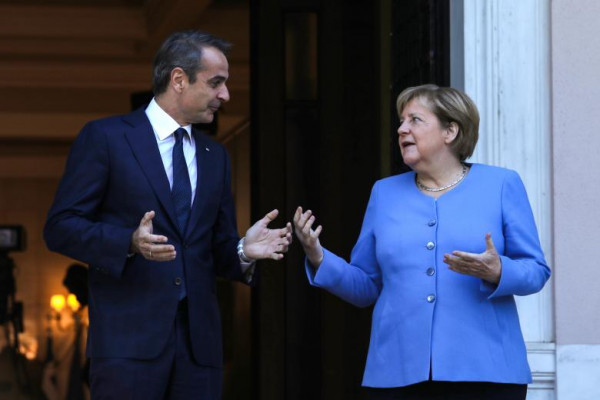 Mitsotakis tells Merkel that ‘West’s calm often encourages Turkey’s arbitrary action’