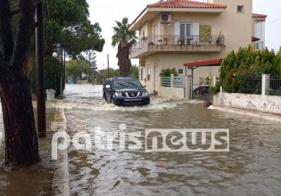 Κακοκαιρία «Μπάλλος» – Πλημμύρισαν σπίτια και αποθήκες σε χωριά της Ηλείας – Πνίγηκαν ζώα