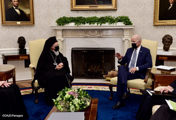 Vartholomeos has one-hour meeting with Biden: Religion, rights, and geopolitics on US visit