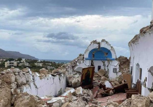Σεισμός στην Κρήτη – Κατέρρευσε το εκκλησάκι του Αγίου Νικολάου