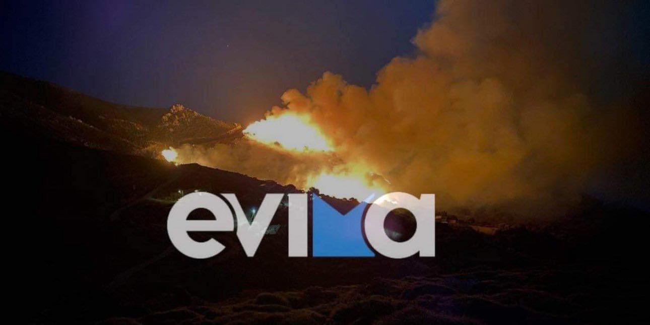 Φωτιά στην Εύβοια - Κοντά στα σπίτια οι φλόγες στο Μαρμάρι