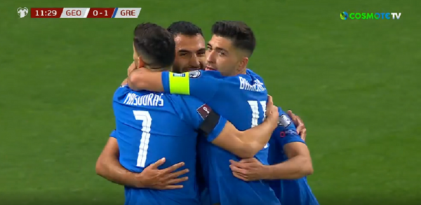 Η Ελλάδα σκόραρε με τον Παυλίδη αλλά το γκολ ακυρώθηκε μέσω VAR