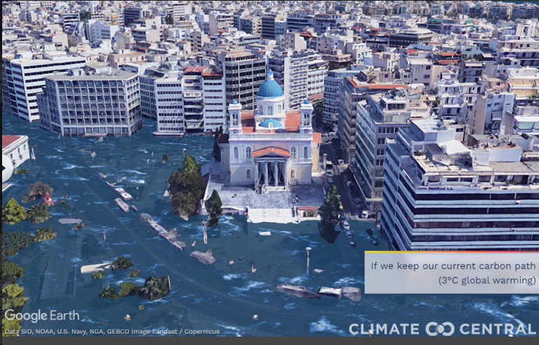 Εφιαλτικές εικόνες από το μέλλον του πλανήτη - Πώς θα είναι η Θεσσαλονίκη και ο Πειραιάς