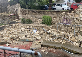 Κέρκυρα – Αποκλεισμένα χωριά και «βομβαρδισμένο» οδικό δίκτυο μετά τον «Μπάλλο»