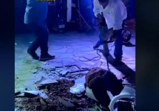 «Ηλία ρίχ’το» – Απίστευτο σκηνικό σε γάμο στην Κρήτη – Ξήλωσαν μέχρι και τα πλακάκια