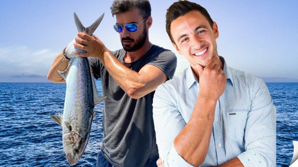 Ο Λάμπρος Βακιάρος μαγείρεψε λούτσο στα κάρβουνα για την παρέα του Fishy