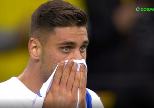 «Λύγισε» ο Μαυροπάνος μετά τη λήξη του ματς με την Σουηδία