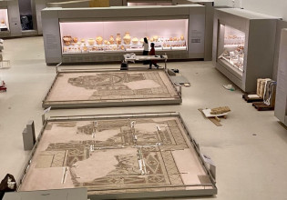 Αυτοψία Μενδώνη στο υπό κατασκευή Αρχαιολογικό Μουσείο Χανίων