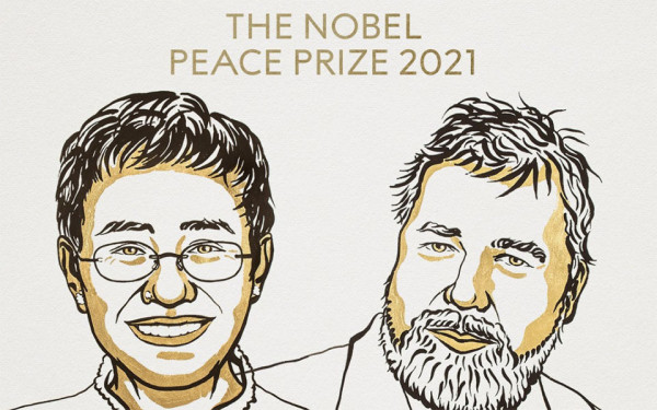 Νόμπελ Ειρήνης 2021 – Απονεμήθηκε σε δύο δημοσιογράφους