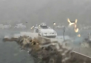 Σίφνος – Μάχη με την καταιγίδα έδωσε το Super Jet – Λυσσομανούσε ο «Μπάλλος»