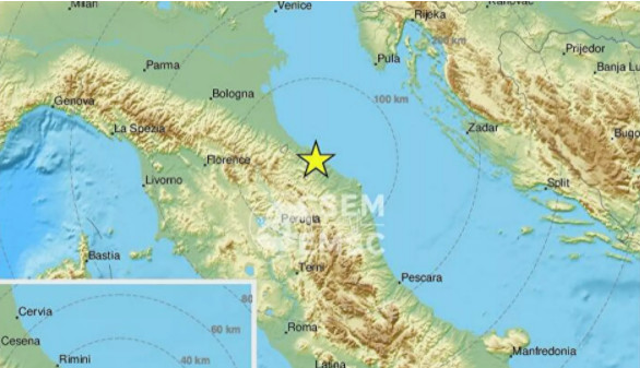 Σεισμός 3,9 Ρίχτερ στην Ιταλία