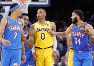 Πρώτη νίκη για τους Θάντερ κόντρα στους Λέικερς (123-115), οι Χιτς «καθάρισαν» τους Νετς (106-93)