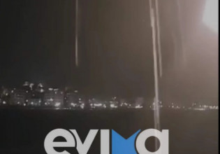 Κακοκαιρία – Σφοδρή καταιγίδα στη Χαλκίδα