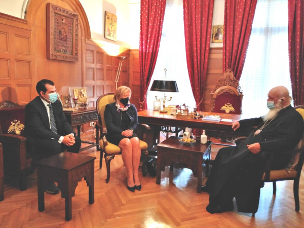 Συνάντηση Πλεύρη – Γκάγκα με τον Ιερώνυμο με στόχο την ενίσχυση της εμβολιαστικής καμπάνιας