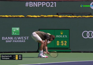 Ξέσπασε στη ρακέτα του ο Τσιτσιπάς – Δείτε το βίντεο