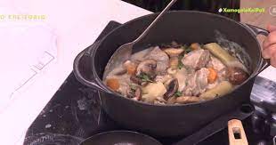 Ο Jean Marie Hoffman ετοιμάζει μοσχαράκι γάλακτος με λευκή σάλτσα & μανιτάρια