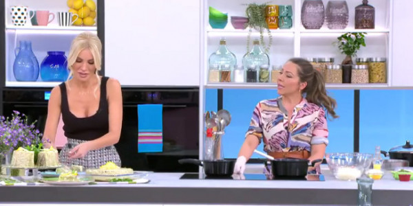 Κατερίνα Καινούργιου – Τούρτα από… λαχανοντολμάδες την κέρασε η Κατερίνα Λένη