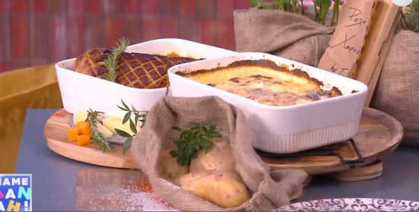 Ο Τίμος Ζαχαράτος ετοιμάζει ρολό χοιρινό με μουστάρδα και μέλι