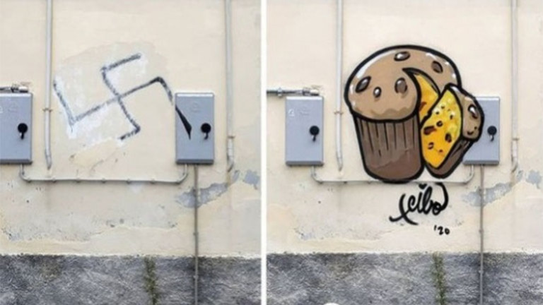 Η τέχνη μπορεί να γλυκάνει και… την φρίκη – Τρολάρισμα στους φασίστες