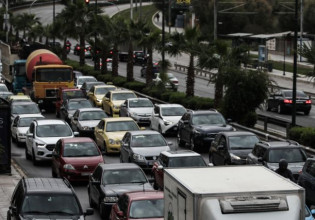 Κίνηση στους δρόμους – Πού εντοπίζονται προβλήματα [Χάρτης]