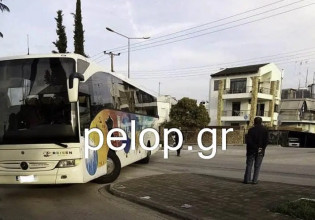 Πάτρα – Τροχαίο με σχολικό λεωφορείο γεμάτο με μαθητές