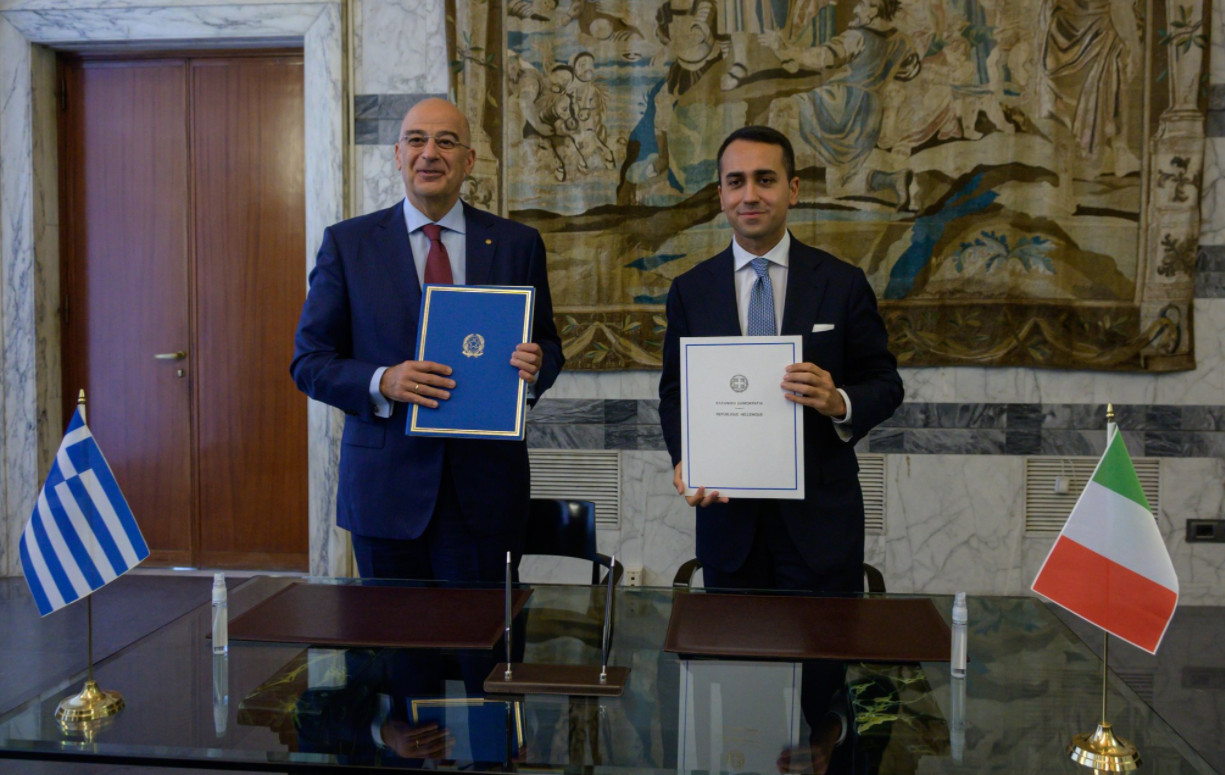 Επισημοποιήθηκε η ΑΟΖ με Ιταλία - Ανταλλάχθηκαν τα όργανα επικύρωσης της συμφωνίας