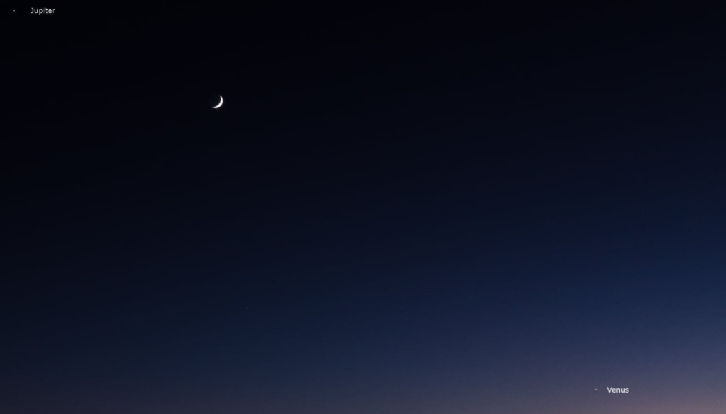 Ο ρυθμός του σύμπαντος - Εντυπωσιακή συστοιχία Δία, Σελήνης και Αφροδίτης (μοναδικές εικόνες)