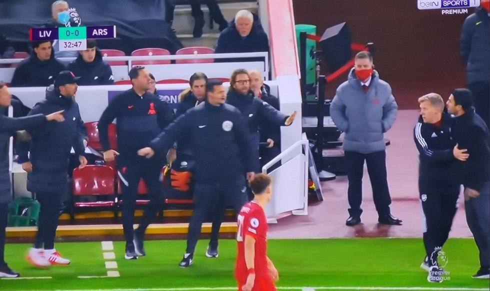 Σοβαρό επεισόδιο Κλοπ με Αρτέτα (vid)