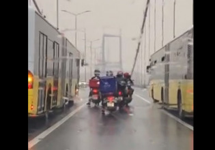 Τουρκία – Λεωφορεία προστατεύουν διανομείς από τους θυελλώδεις ανέμους