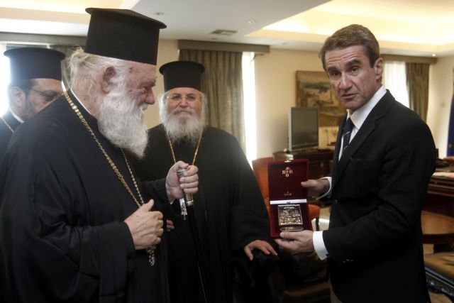 Συνάντηση του Αρχιεπίσκοπου Ιερώνυμου με τον Ανδρέα Λοβέρδο