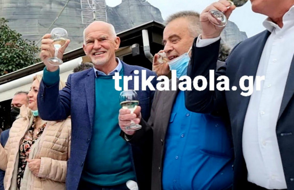 Γιώργος Παπανδρέου – Περιοδεία στην Καλαμπάκα και στιγμές χαλάρωσης με φόντο τα Μετέωρα