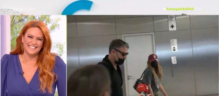 Δέσποινα Βανδή & Βασίλης Μπισμπίκης – Αποκλειστικά πλάνα από την άφιξή τους μετά το ρομαντικό ταξίδι στη Ρώμη