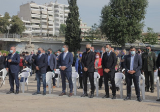 Ο Γιάννης Μώραλης στην εκδήλωση τιμής στον ήρωα Γεώργιο Καραϊσκάκη στο Ν. Φάληρο