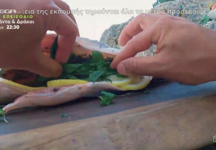 Ο Λάμπρος Βακιάρος φτιάχνει λαβράκι και μία ζεστή σαλάτα με ψητά παντζάρια και κολοκύθια