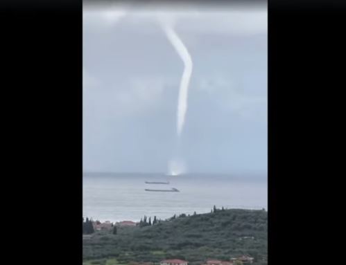 Ζάκυνθος – Θυελλώδεις άνεμοι «σάρωσαν» το νησί – Υδροστρόβιλος στον κόλπο των Αλυκών