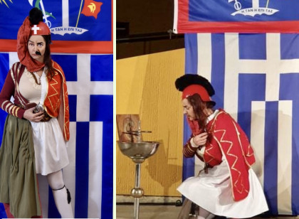 Δέσποινα Μοίρου – Δείτε την συγκλονιστική της μεταμόρφωση σε Μπουμπουλίνα και Κολοκοτρώνη