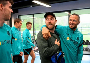 Ο Έρικσεν προπονήθηκε για πρώτη φορά μετά την καρδιακή προσβολή