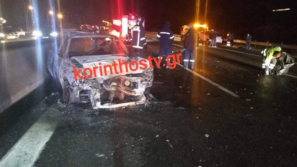 Λουτράκι – Κάηκε μέσα στο αυτοκίνητό του