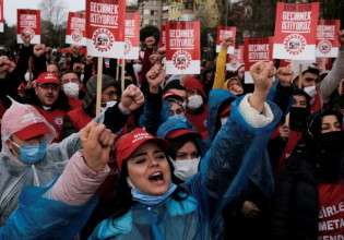 Τουρκία – Χιλιάδες ανταποκρίθηκαν στο κάλεσμα των συνδικάτων ενάντια στη φτώχεια