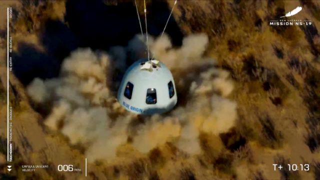 Blue Origin – Εγινε και η τρίτη πτήση – Ποιους μετέφερε στο Διάστημα
