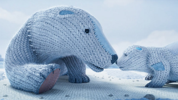 Πολική αρκούδα και το κουτάβι της τρέπονται σε φυγή εξαιτίας της κλιματικής αλλαγής