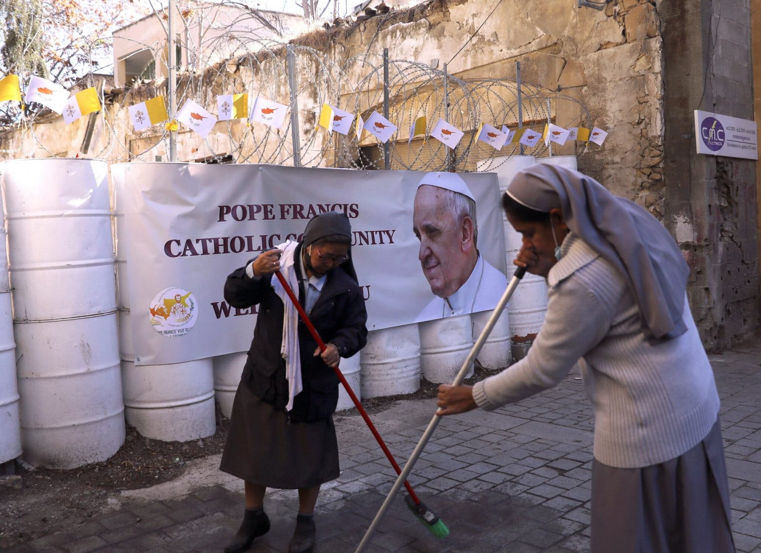 Pope Francis arrives in Cyprus, bemoans ‘terrible laceration it has endured in recent decades’