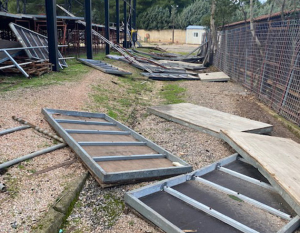 Terra Vibe Park – Μεγάλες καταστροφές λόγω κακοκαιρίας