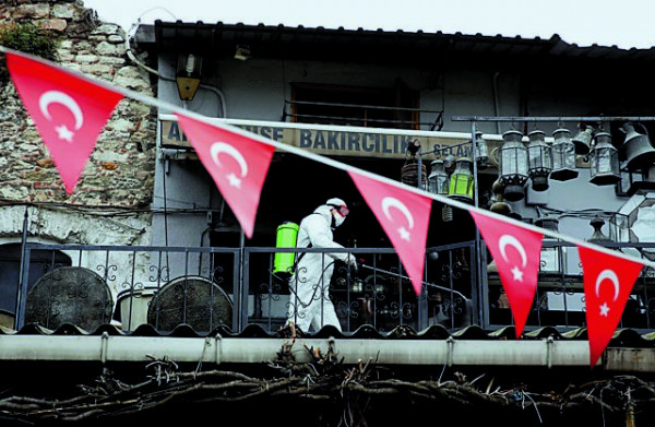 Κοροναϊός – Οι υγειονομικοί γυρίζουν την πλάτη στον Ερντογάν