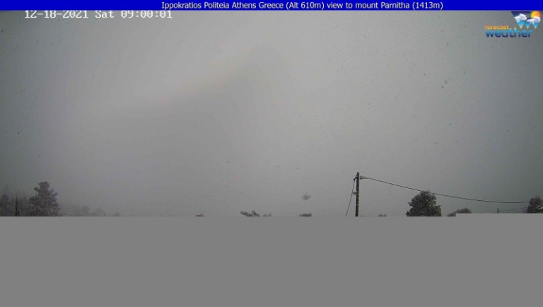 Καιρός – Κάρμελ – Ντύθηκε στα «λευκά» η Αττική – Χιονοθύελλα σε Βίλια, Πάρνηθα και Ιπποκράτειο Πολιτεία [Εικόνες]